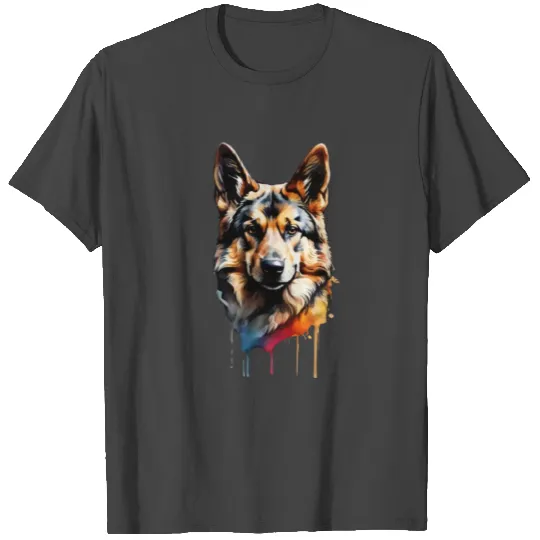 Dog Mom Dad Love Black German Shepherd T Shirts