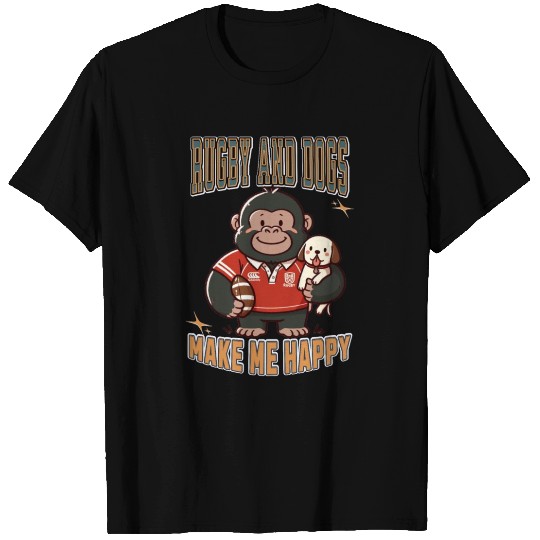 Rugby Union Gorilla T Shirts