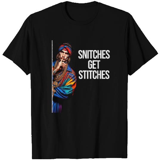 Snitches Get Stitches, Jesus I Saw That Parody T Shirts