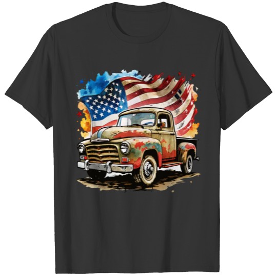 USA Military American Flag Patriotic 4th of July T Shirts