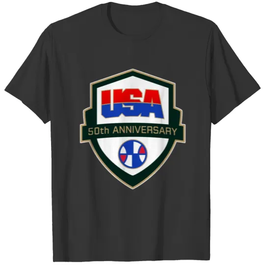 50th Anniversary Team USA Basketball Shield T Shirts