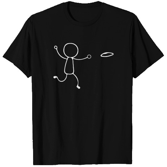 Funny Disc Golf stick figure disc golfer T Shirts