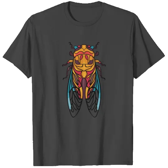 Cicada Colorful T Shirts