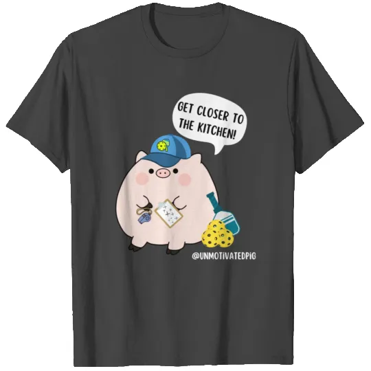 Pickleball Pig Serving T Shirts