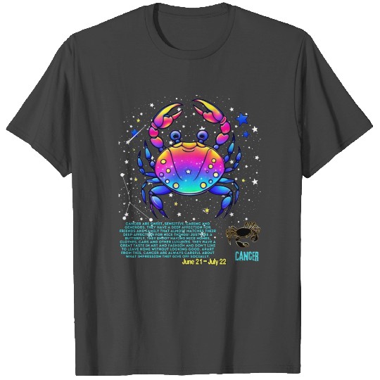 Cancer Zodiac Sign T Shirts