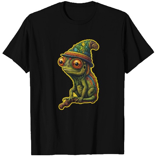 Psychedellic chameleon T Shirts