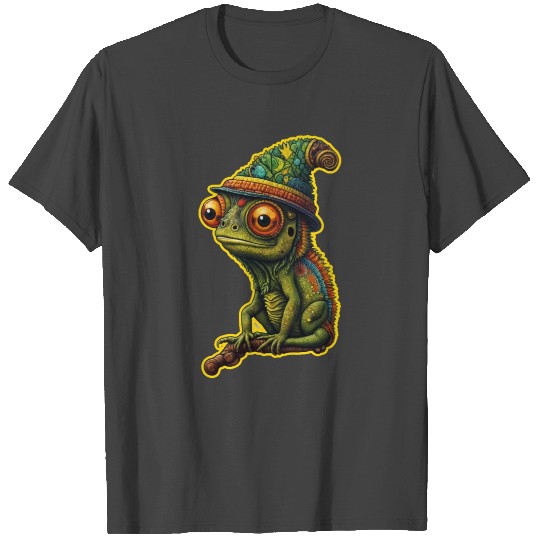 Psychedellic chameleon T Shirts