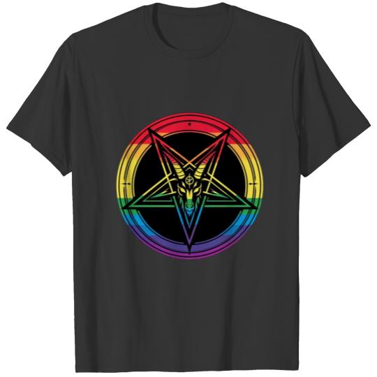 Rainbow Pride Baphomet T Shirts