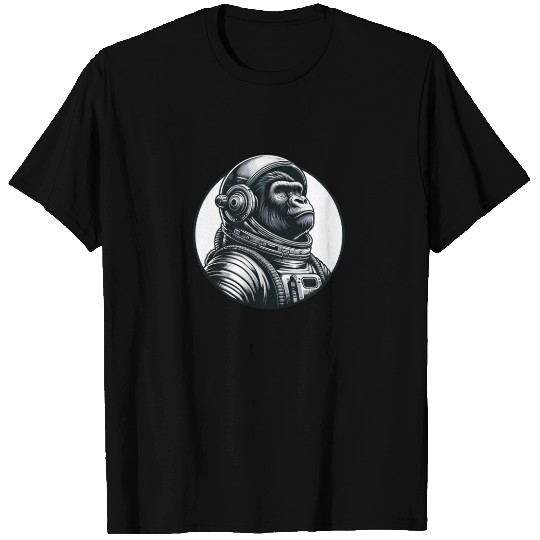 Chimpanzee Astronaut in Space T Shirts