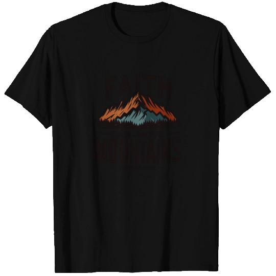 Faith Can Move Mountains Matthew 17:20 Retro T Shirts