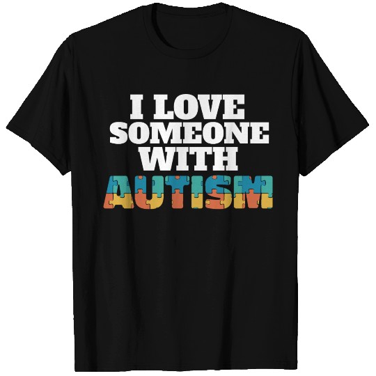 I Love Someone With Autism Awareness Month Puzzle T Shirts