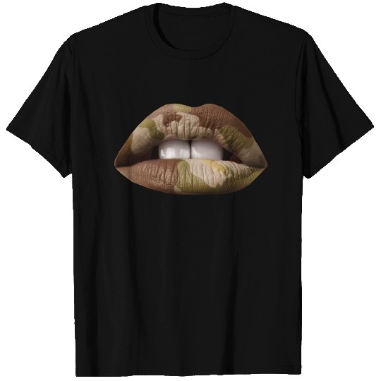 Camo Lips T Shirts