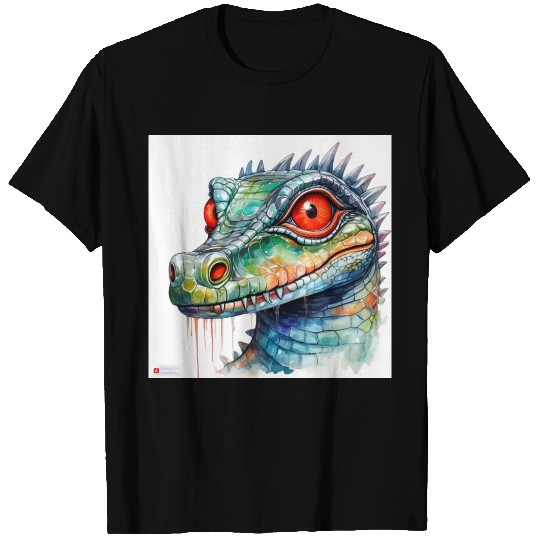 Crimson Gaze: Crocodile's Eye T Shirts
