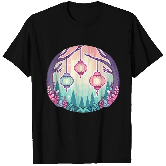 Enchanted Lanterns: Twilight Grove T Shirts