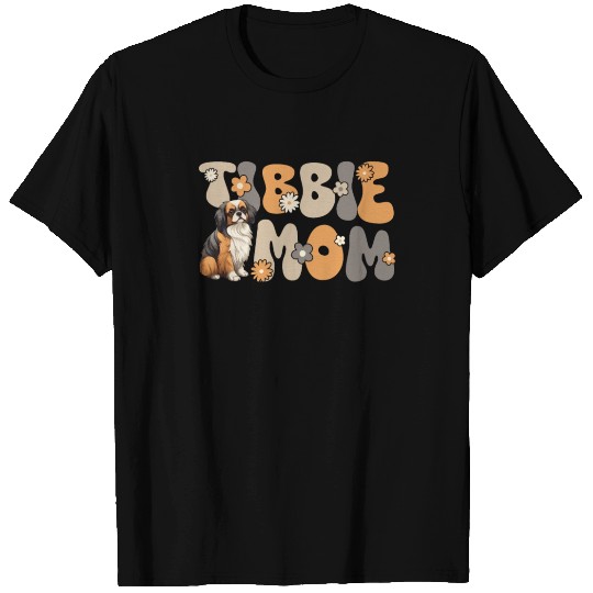 Tibetan Spaniel Groovy Tibbie Mom T Shirts