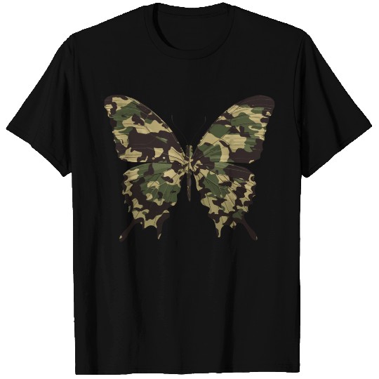Natural Camouflage Butterfly T Shirts