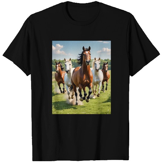 Horse racing competition. T Shirts