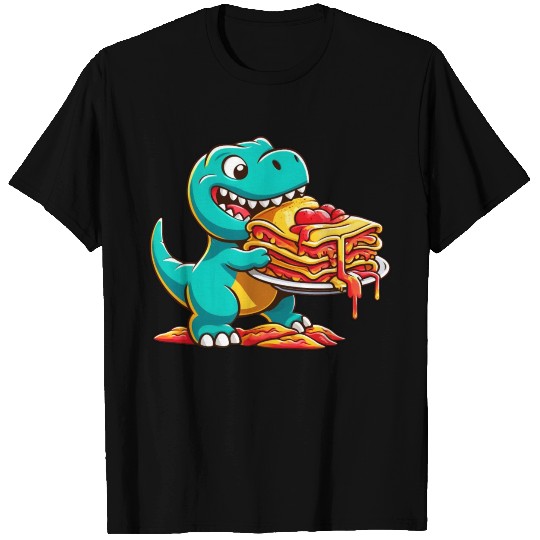 Dino T-Rex Lasagna Lover Italian T Shirts