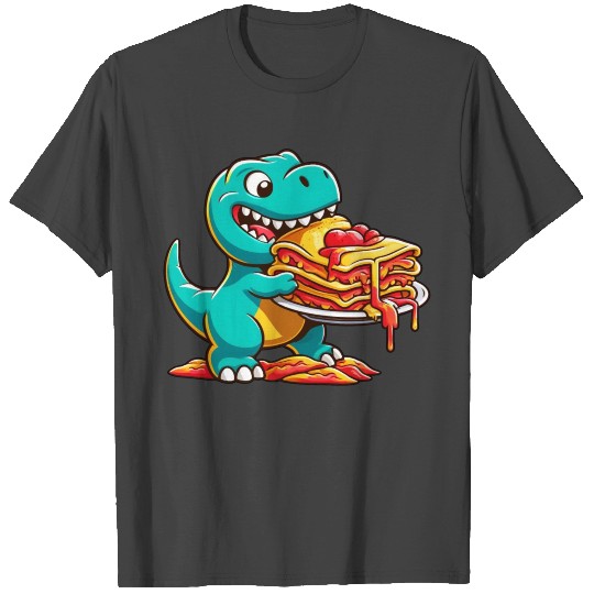 Dino T-Rex Lasagna Lover Italian T Shirts