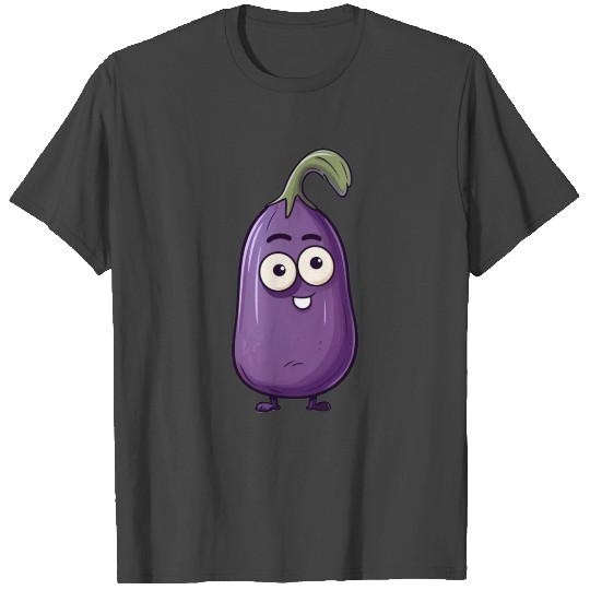 Fat Cute Eggplant T Shirts