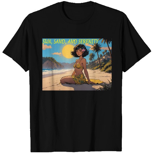 Sun, Sand, and Serenity T Shirts