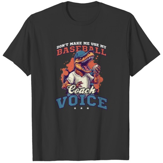 4th Of July Baseball Coach Use Coach Voice T Shirts