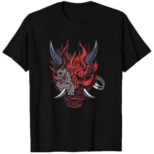 Cyberpunk Samurai 2077 Oni T Shirts