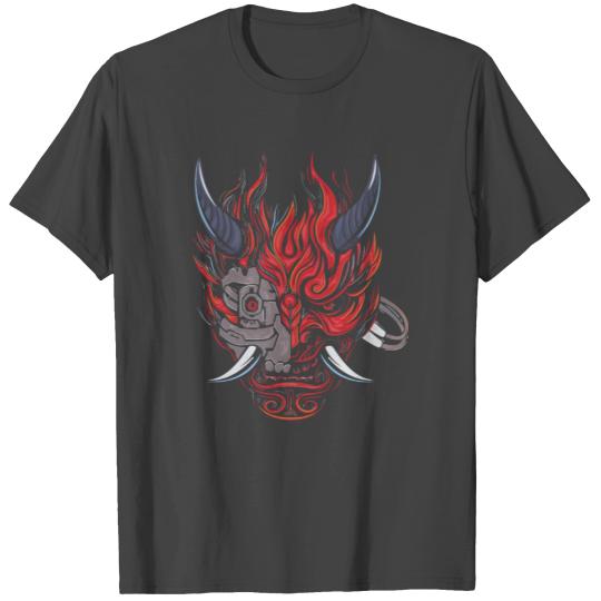 Cyberpunk Samurai 2077 Oni T Shirts