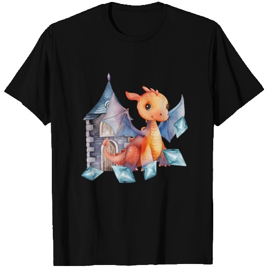 Cute Funny Orange Dinosaur Gift Ideas for Children T Shirts