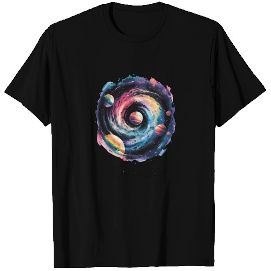 Dream Big Colorful Galaxy Spiral T Shirts