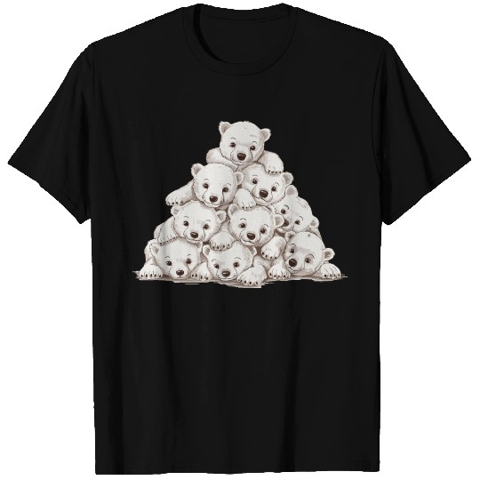 Pile of Baby Polar Bears T Shirts