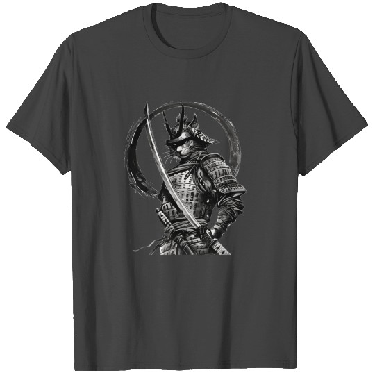 Ninja Japanese Samurai Cat Kitten T Shirts