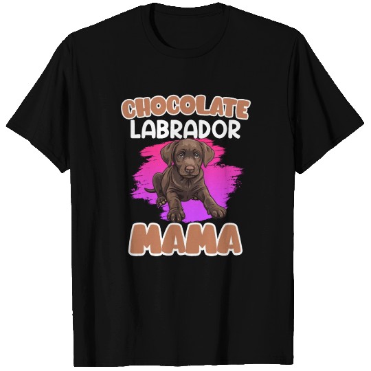 Labrador Retriever CHOCOLATE LAB MOM Labrador T Shirts