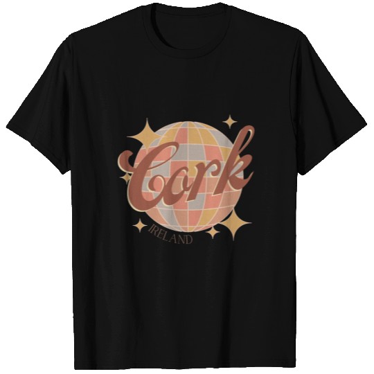 Cork City Ireland Retro Vintage Disco ball design T Shirts