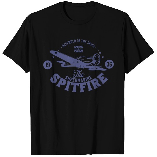 Spitfire - Defender of The Skies | WW2 Plane T Shirts