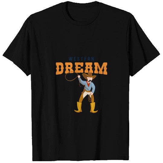 Western Dream Horseback Rider Rodeo Cowgirl Cowboy T Shirts
