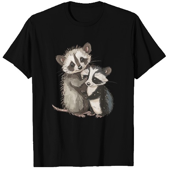 Opossum and raccoon T Shirts