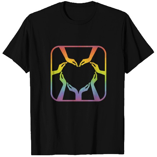 Artistic LGBTQ Gay Pride Rainbow Flag Lesbian T Shirts