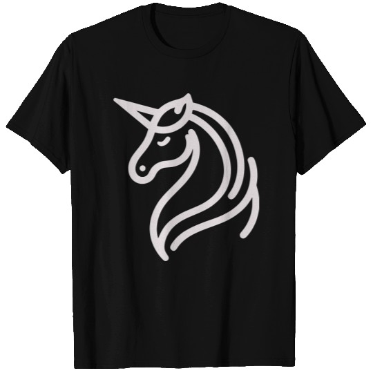 Minimalist Unicorn Symbol - light pink gray T Shirts