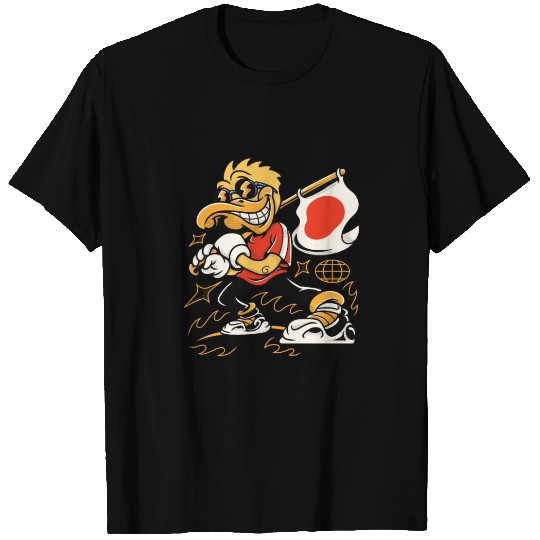 Happy Japanese Yellow Duck T Shirts