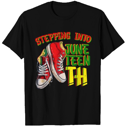 Stepping into Juneteenth Freedom Black History T Shirts