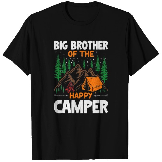 Big Brother of The Happy Camper Hiking Lover T Shirts