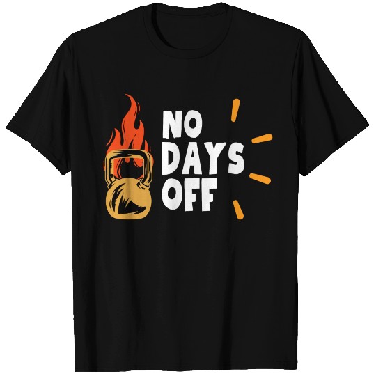 Orange Black On Fire Gym T Shirts