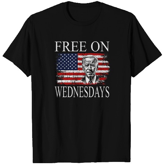 Free On Wednesdays US Flag Patriotic Joe Biden T Shirts