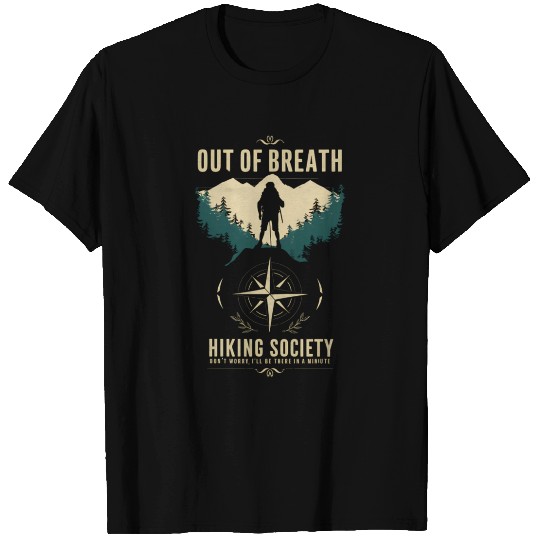 Out of Breath Hiking Society Hiker Nature Love T Shirts