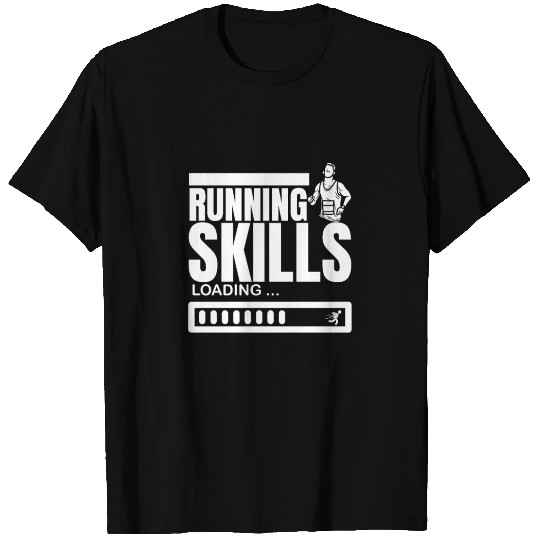 Running Skills Loading Funny Marathon Running T Shirts