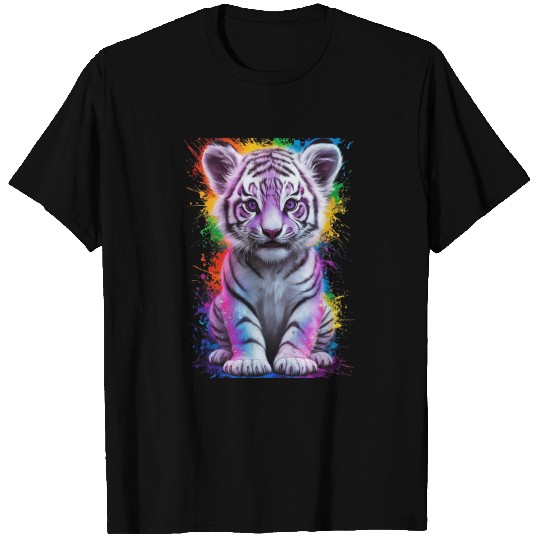 colorful tiger cub T Shirts
