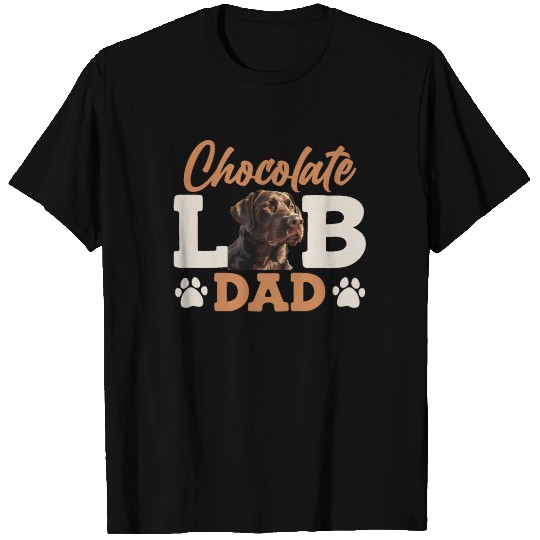 Labrador Owner CHOCOLATE LAB DAD Labrador Dog T Shirts