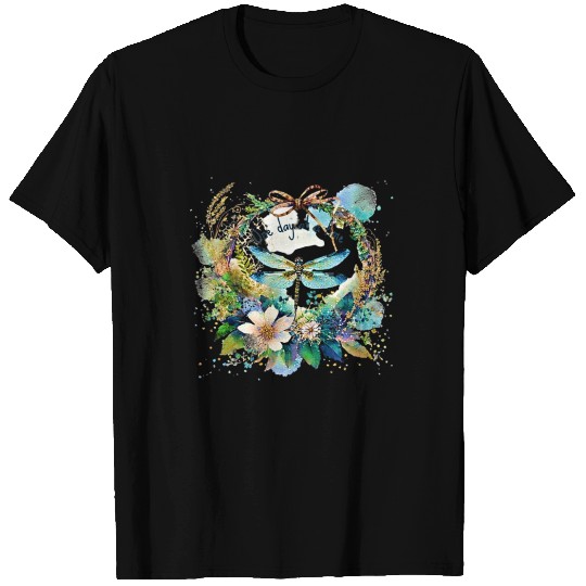 One day at a time dragonfly floral T Shirts