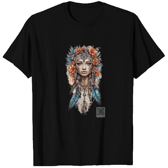 Mystic Dreamcatcher Girl Illustration T Shirts